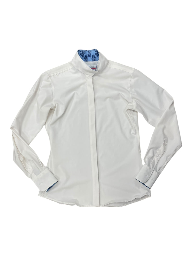 RJ Classics LS Show Shirt - White/Blue - 32 (Approx US 6) - USED