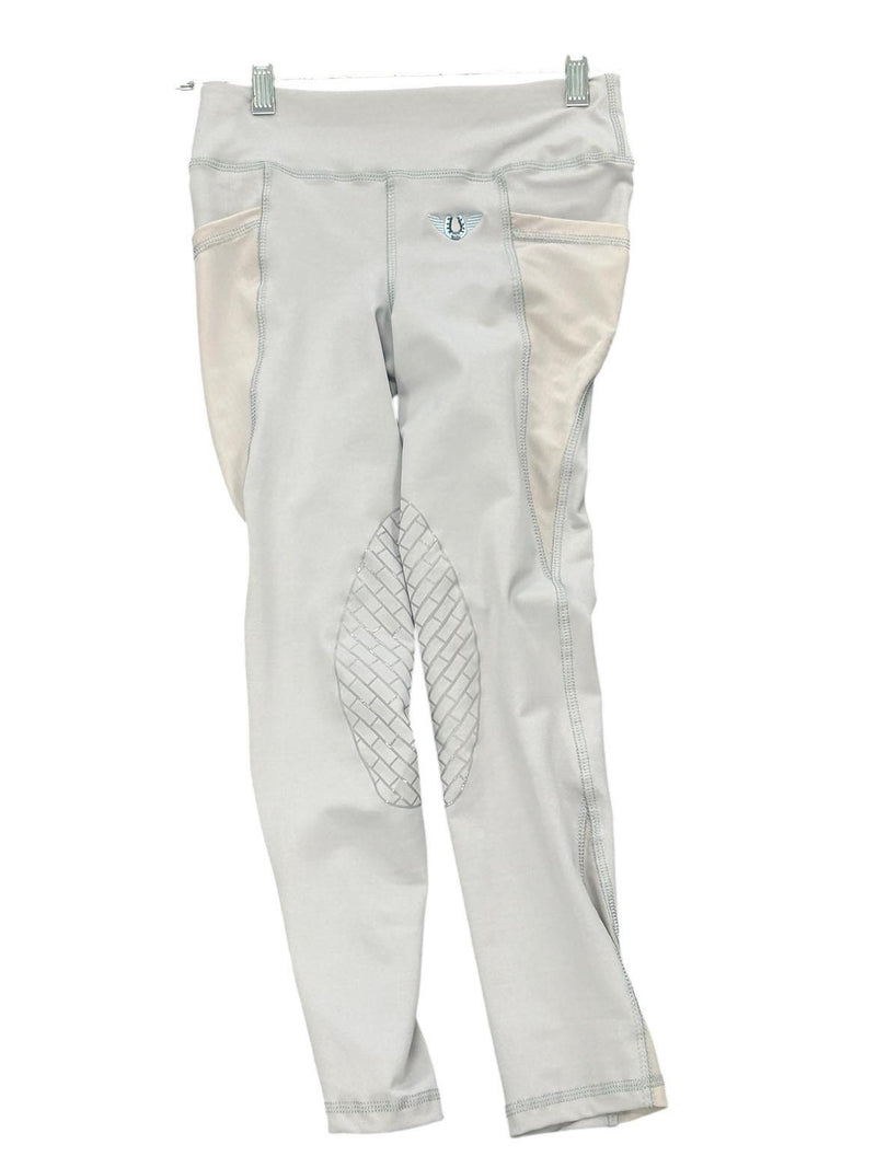 TuffRider Tights - Kids M - Lilac Grey - USED