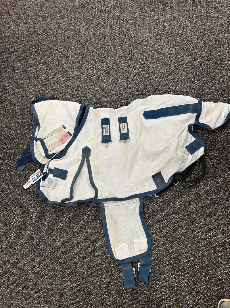 Schneiders mini fly sheet - white/navy 36" - USED