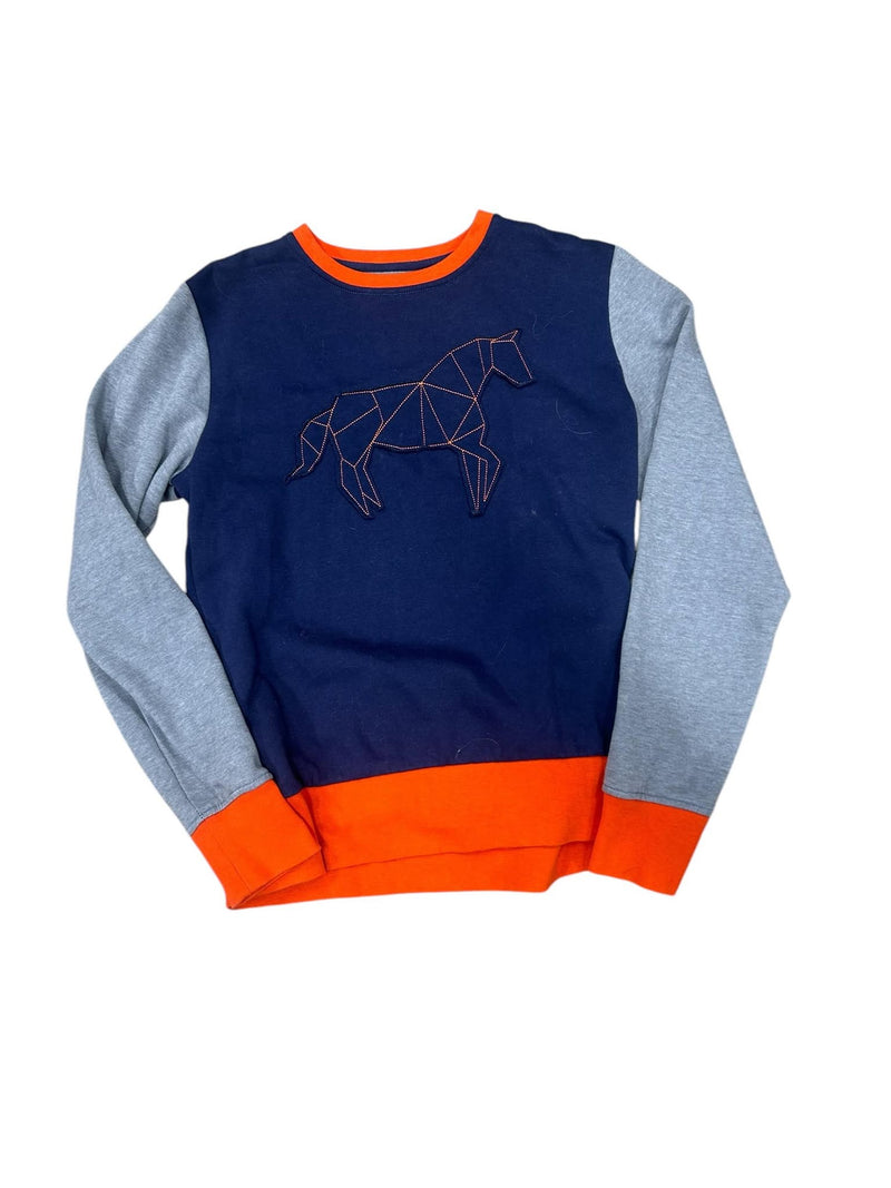 Horseware Ireland Sweatshirt - Navy/Grey/Orange - XL - USED