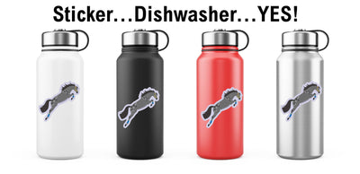 3" Tumbler Horse Sticker / Dappled Grey Jumper / WATERPROOF