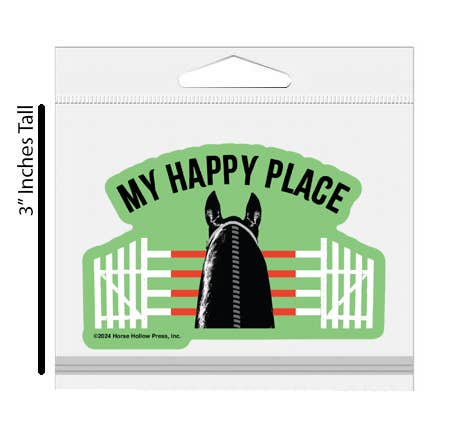 3" Tumbler Horse Sticker / Happy Place Jumpers / WATERPROOF