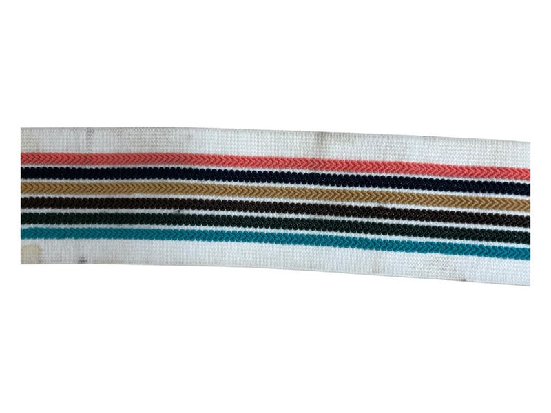 Elastic Belt - White/Multi - Adjustable - USED