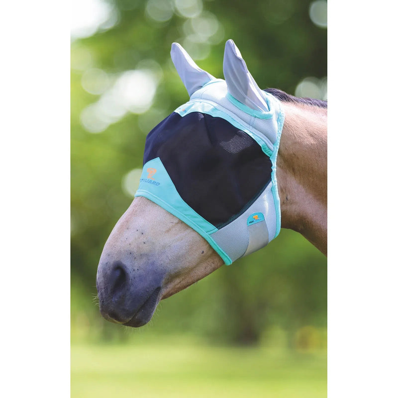 Shires Air Motion Fly Mask w/Ears - Aqua