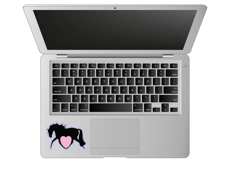 3" Tumbler Horse Sticker / Heart Horse / WATERPROOF