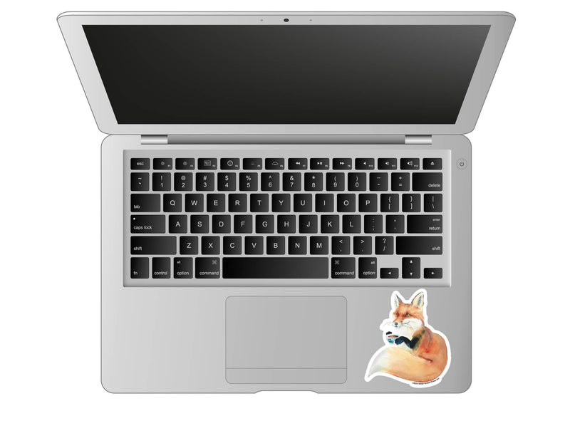 3" Tumbler Fox Sticker / Coffee & Fox / WATERPROOF