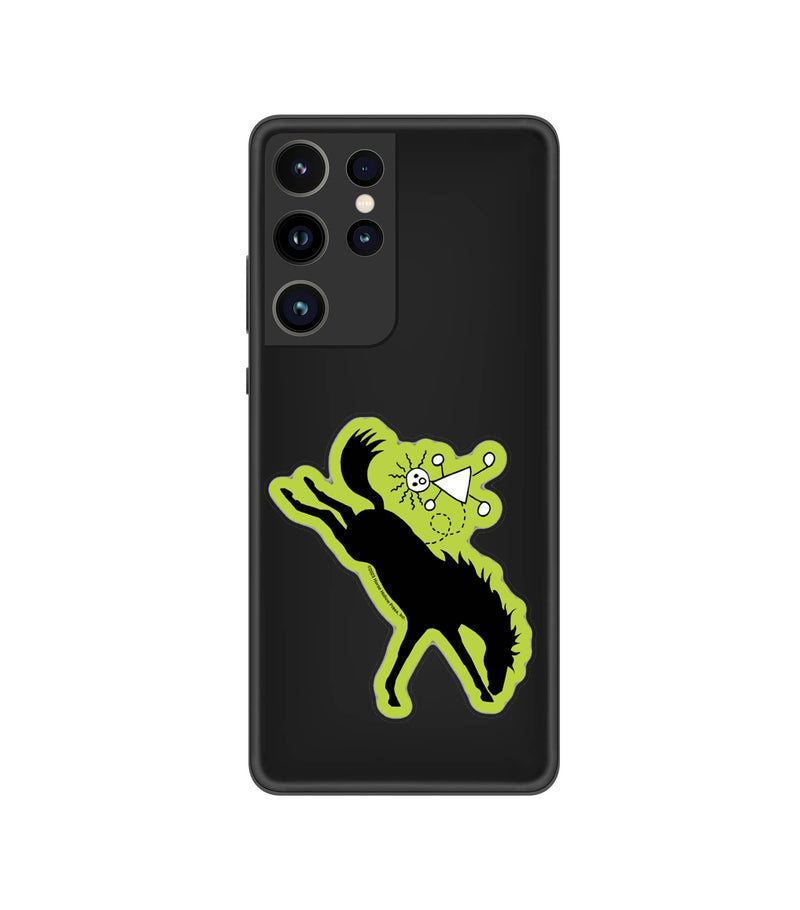 3" Tumbler Horse Sticker / Green Bucking Horse / WATERPROOF