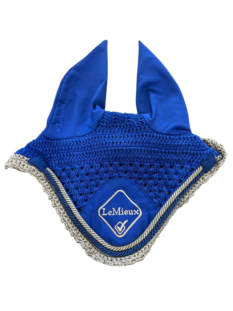 LeMieux Fly Bonnet - Blue/Grey - Medium - USED