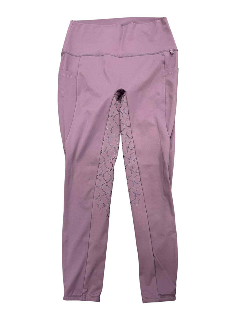 Horze Full Seat Riding Tights - Plum - 32- USED