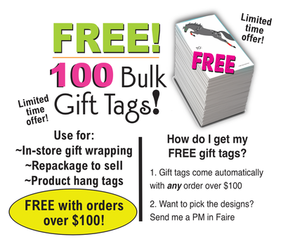 Holographic Sticker Sheet / Love Horse / 4 peel-off stickers