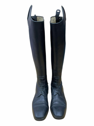 Deniro Amabile Field Boots - Black - 38 (7.5/8), MC Height, XXL Calf - USED