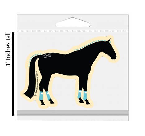 3" Tumbler Horse Sticker / Show Horse Wraps / WATERPROOF