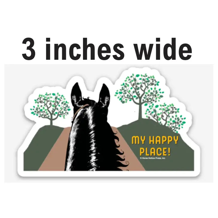 Horse Magnet 3 Inches: My Happy Place