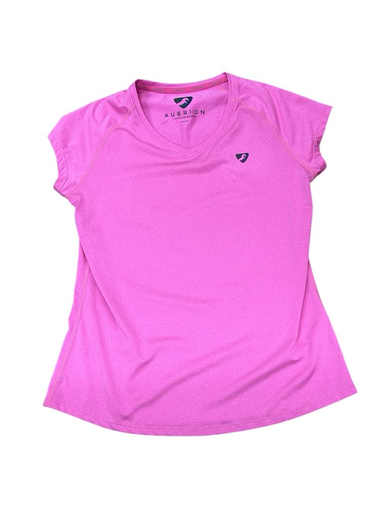 Aubrion Short Sleeve Top - Pink - M - USED