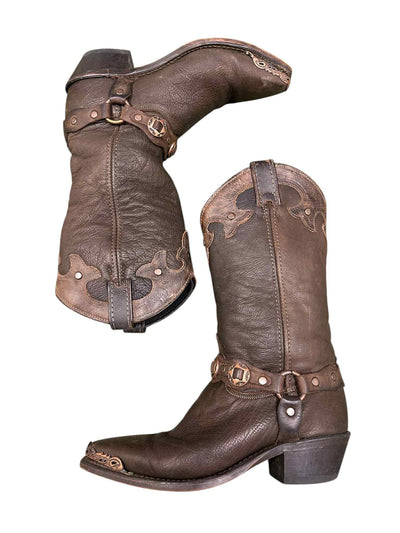 Western Boots - 6.5M - Brown - USED