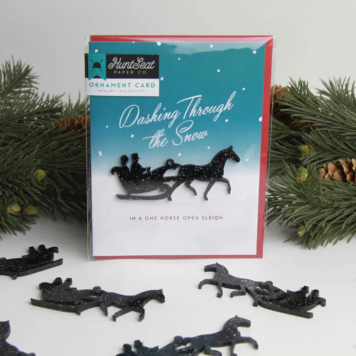 Dashing Holiday Ornament Card