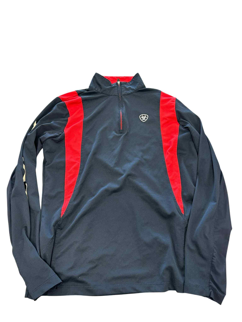 Ariat Sunstopper Top- Navy and Red -M - USED