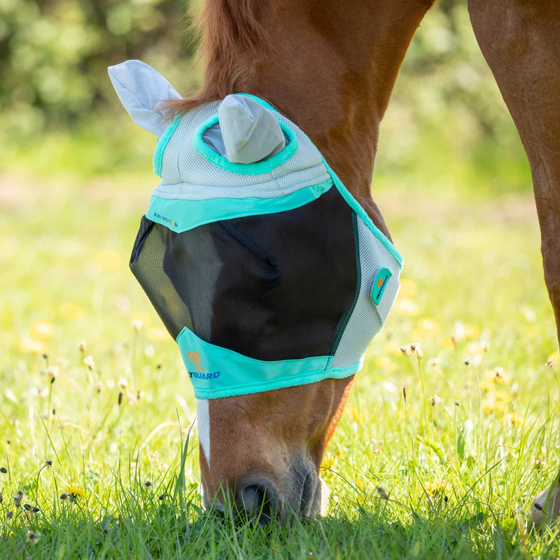 Shires Air Motion Fly Mask w/Ears - Aqua