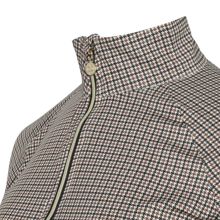 Dapple Bay Houndstooth 1/4 Zip Riding Top