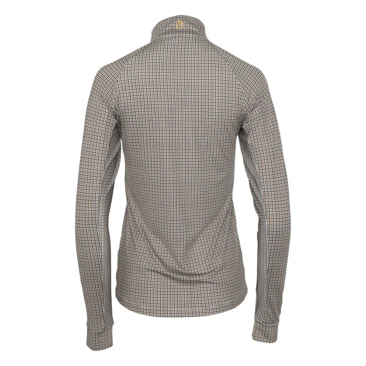 Dapple Bay Houndstooth 1/4 Zip Riding Top