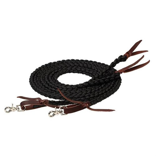 Braided Split Reins, 1/2" x 8&