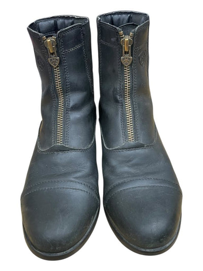 Ariat Zip Paddock Boots - Black - 8.5B - USED