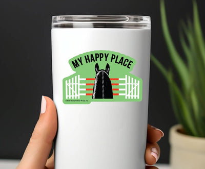 3" Tumbler Horse Sticker / Happy Place Jumpers / WATERPROOF