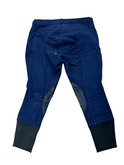 Grewal Knee Patch Breeches - Navy - 34R - USED