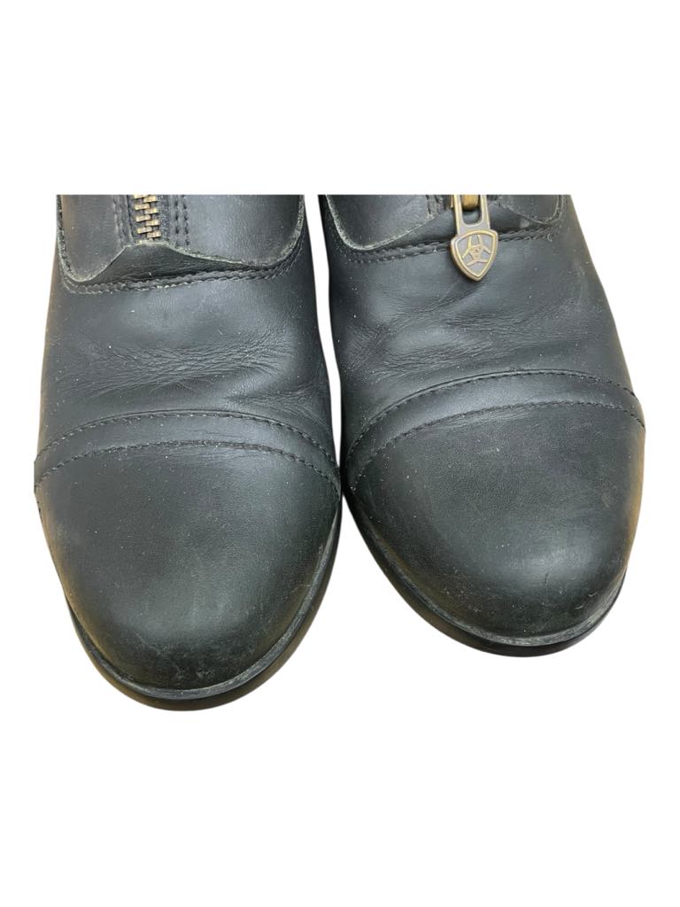 Ariat Zip Paddock Boots - Black - 8.5B - USED
