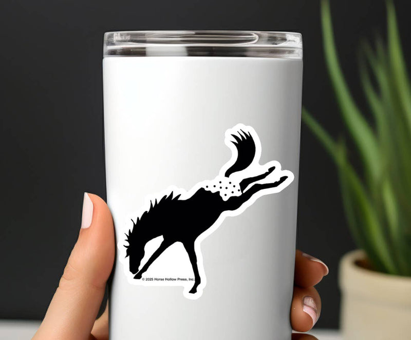 3" Tumbler Horse Sticker / Bucking Appaloosa / WATERPROOF