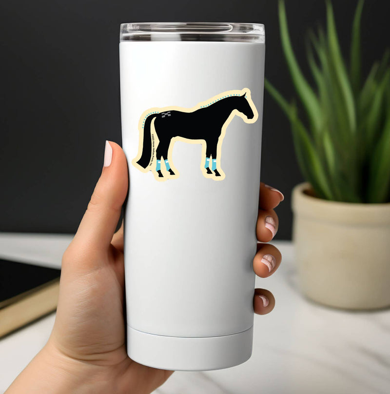 3" Tumbler Horse Sticker / Show Horse Wraps / WATERPROOF