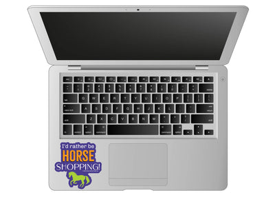 3" Tumbler Horse Sticker / Horse Shopping / WATERPROOF