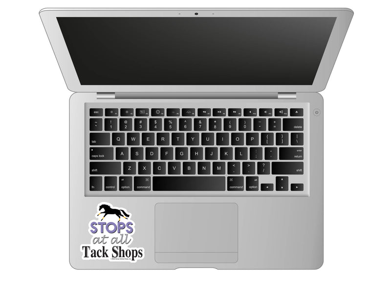 3" Tumbler Horse Sticker / Stops at Tack Shops / WATERPROOF
