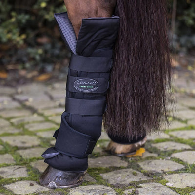 Lami-Cell Enviro Green Easy Wrap Stable Boots - Black
