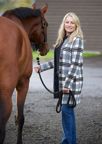 EQL Plaid Sweater Jacket