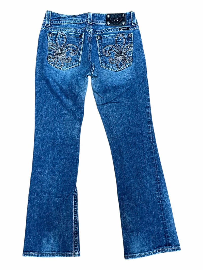 Miss Me Bootcut Jean - Blue Denim - 30 With 32 Inseam - USED