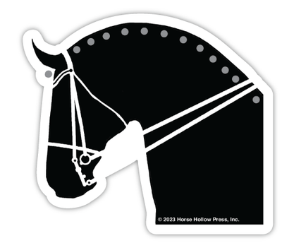 3" Tumbler Horse Sticker / Dressage Horse / WATERPROOF