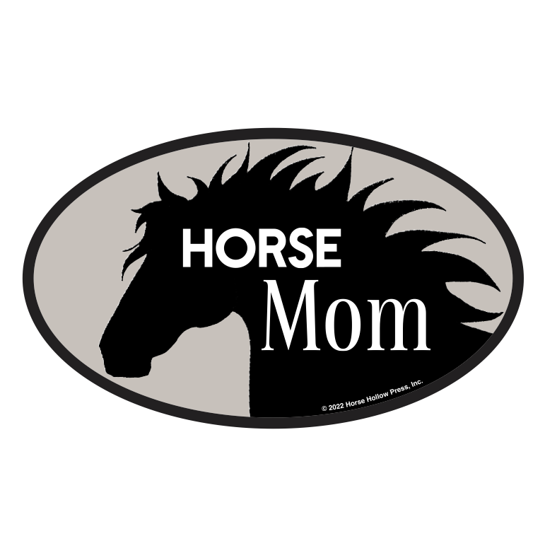 Oval Equestrian Horse Sticker / Horse Mom / WATERPROOF