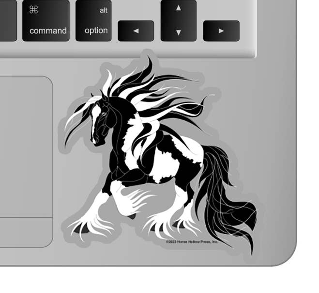 3" Tumbler Horse Sticker / Gypsy Vanner Horse / WATERPROOF