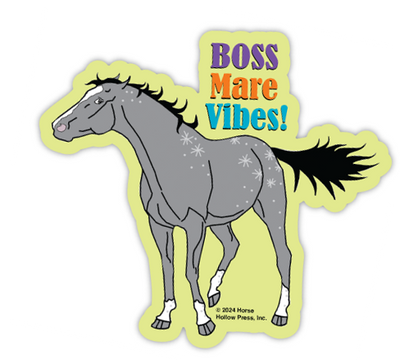 3" Tumbler Horse Sticker / Boss Mare Vibes / WATERPROOF