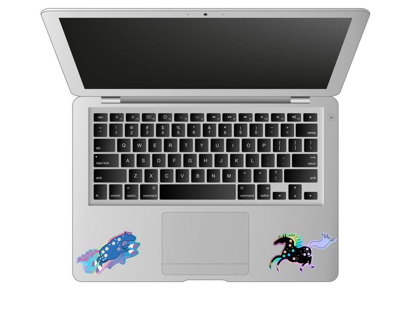 Holographic Sticker Sheet / Love Horse / 4 peel-off stickers