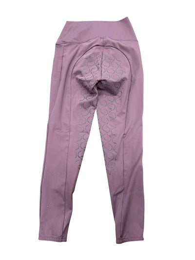 Horze Full Seat Riding Tights - Plum - 32- USED