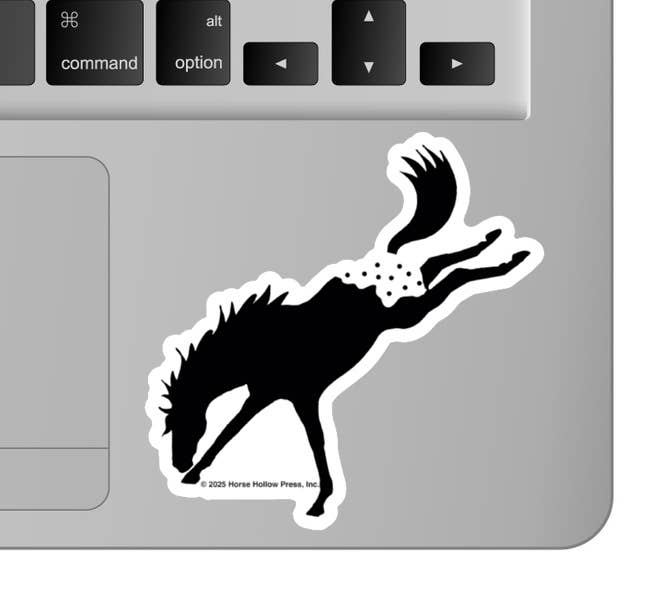 3" Tumbler Horse Sticker / Bucking Appaloosa / WATERPROOF