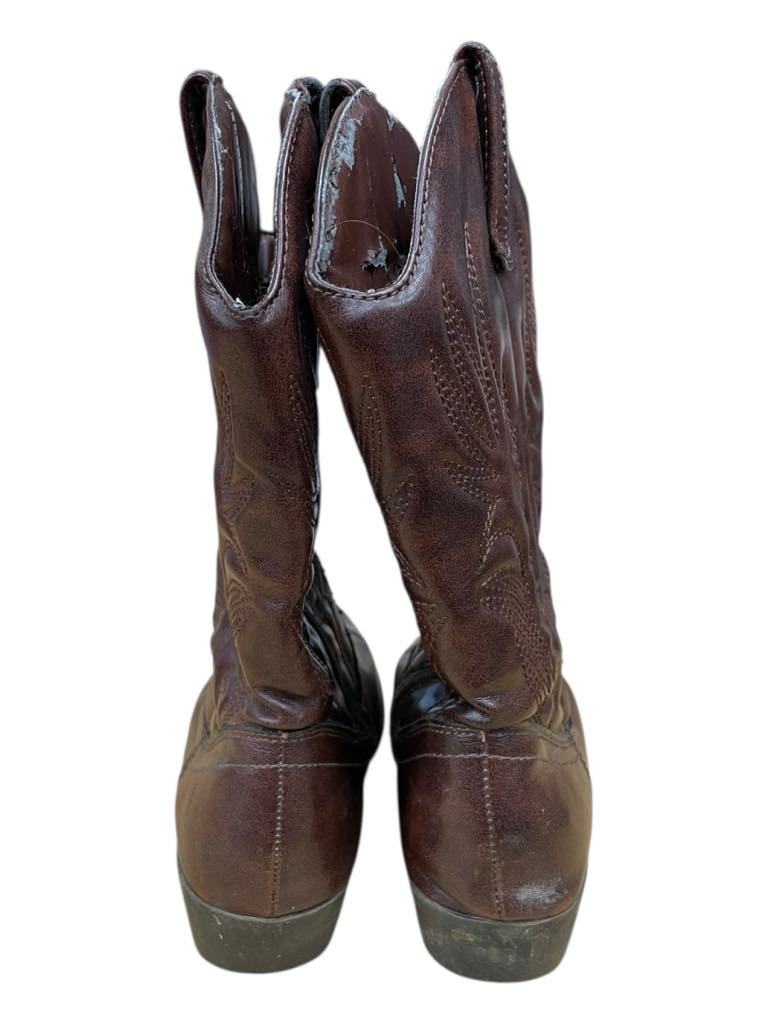 Unbranded Cowgirl Boots - Brown - Girls 2 - USED