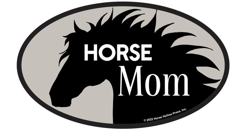 Oval Equestrian Horse Sticker / Horse Mom / WATERPROOF
