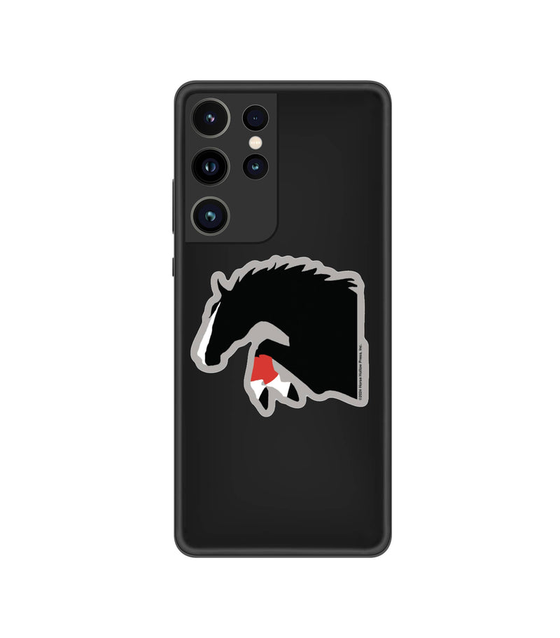 3" Tumbler Horse Sticker / Jumper Red Wraps / WATERPROOF