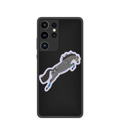 3" Tumbler Horse Sticker / Dappled Grey Jumper / WATERPROOF