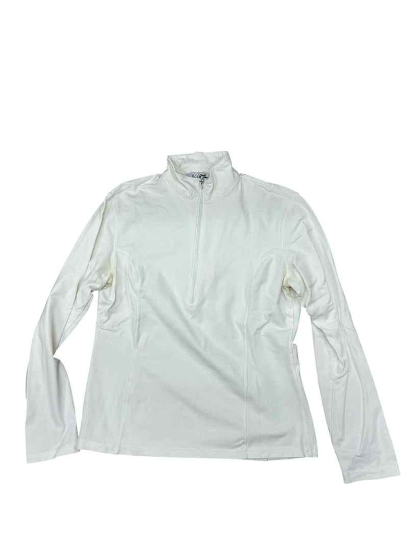Goode Rider LS Quarter Zip - White - XL - USED