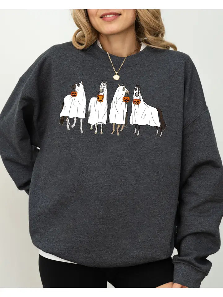 Horse Trick Or Treat Sweatshirt