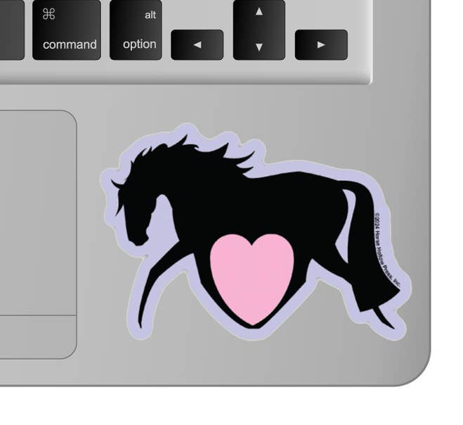3" Tumbler Horse Sticker / Heart Horse / WATERPROOF